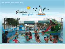Tablet Screenshot of grussaipraiaclube.com